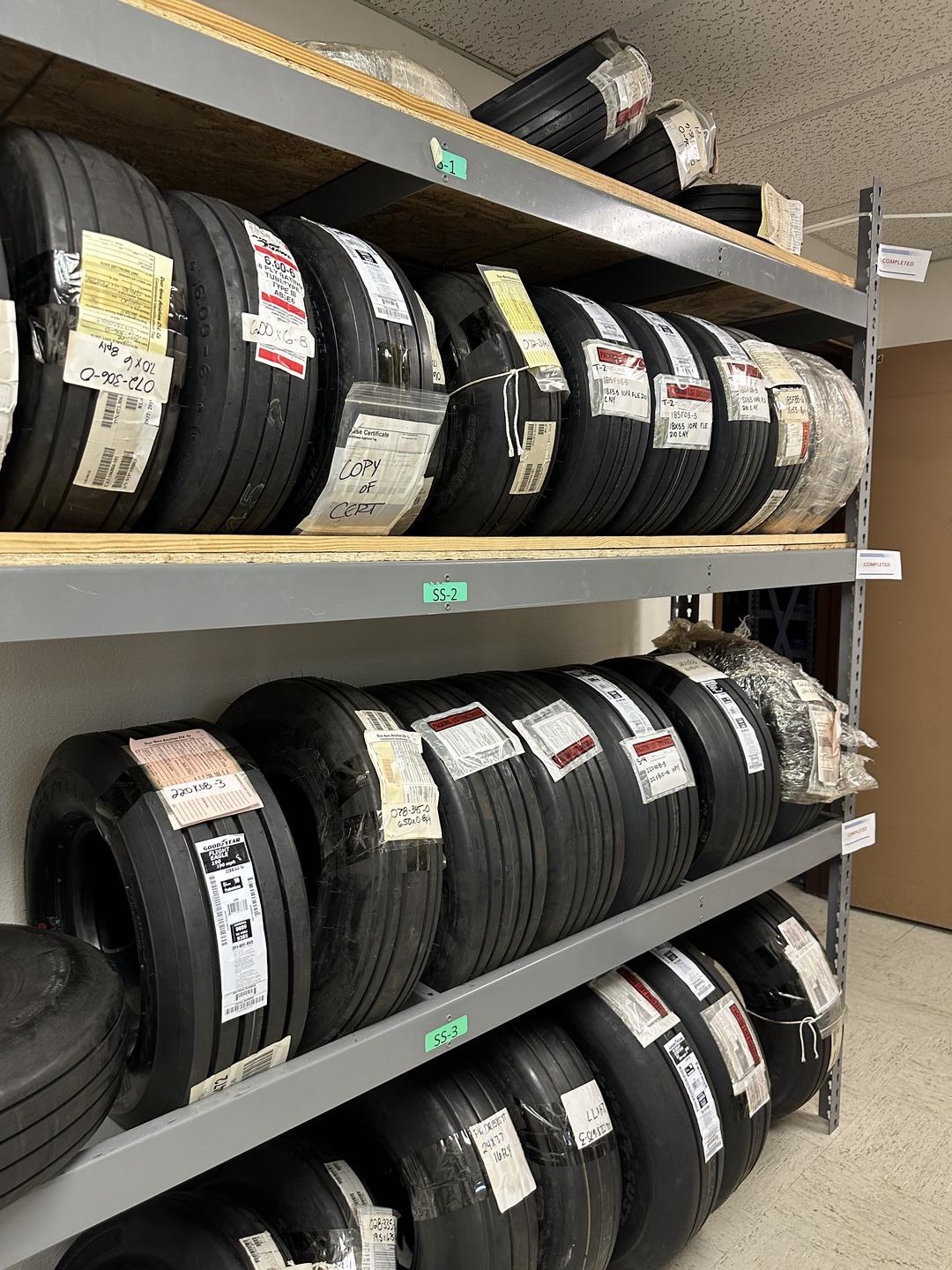 Aircraft brake and tire inventory